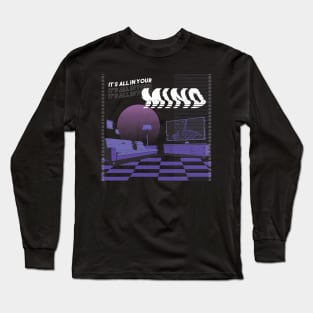 Vaporwave All In Your Mind Long Sleeve T-Shirt